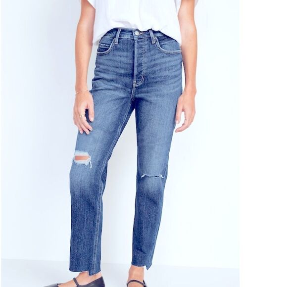 NWT- Old Navy- 14 & 26+. Sky-Hi Straight - Picture 1 of 11